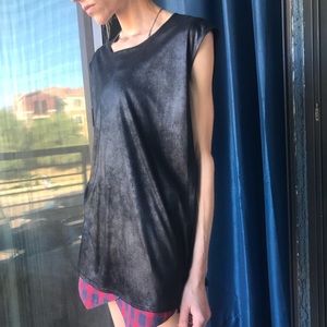 Bb Dakota black suede top